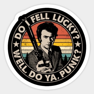 Do I Feel Lucky, Well Do you Punk Vintage Sticker